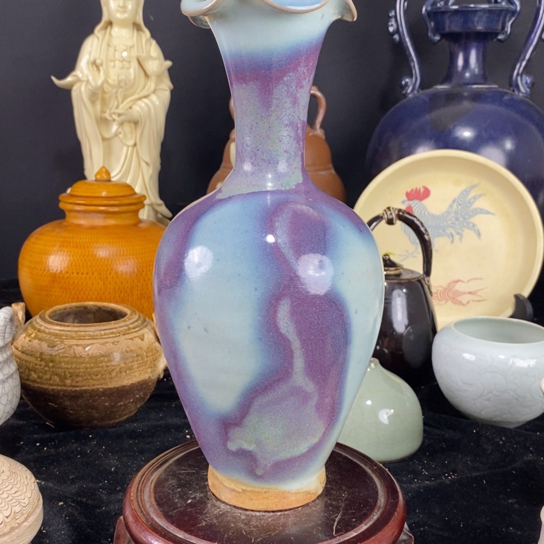 摆件钧瓷器瓷器瓷器