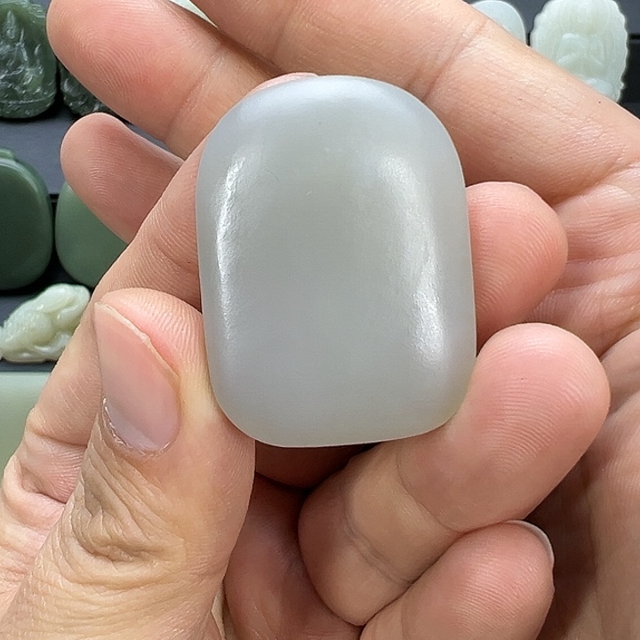 和田玉面包牌未镶嵌