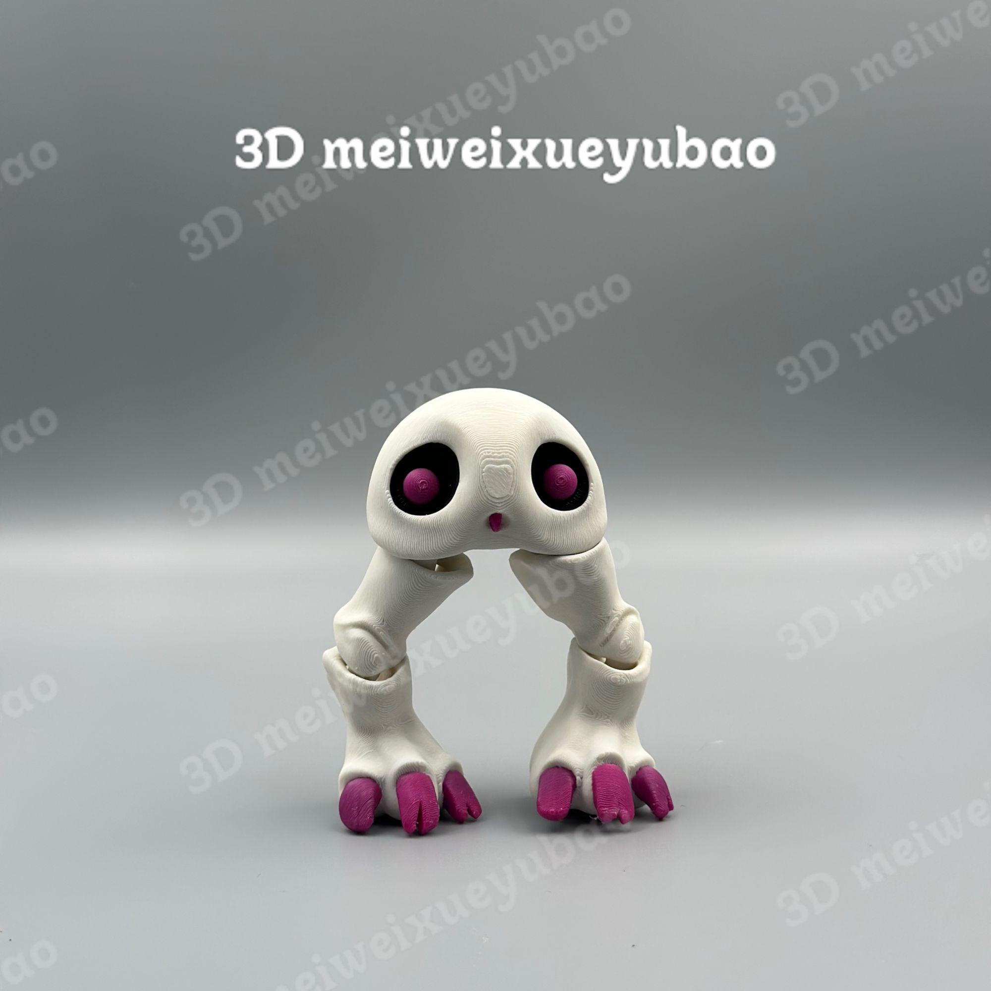 鳕鱼堡3d打印小玩具（骨盆两腿兽）