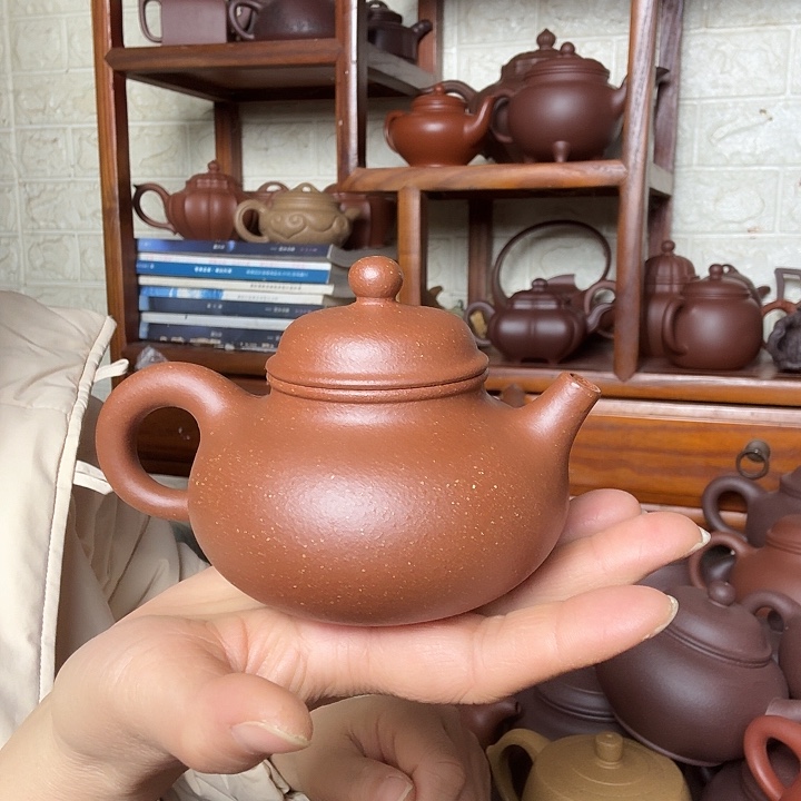 茶壶紫砂容天200cc精工半手工