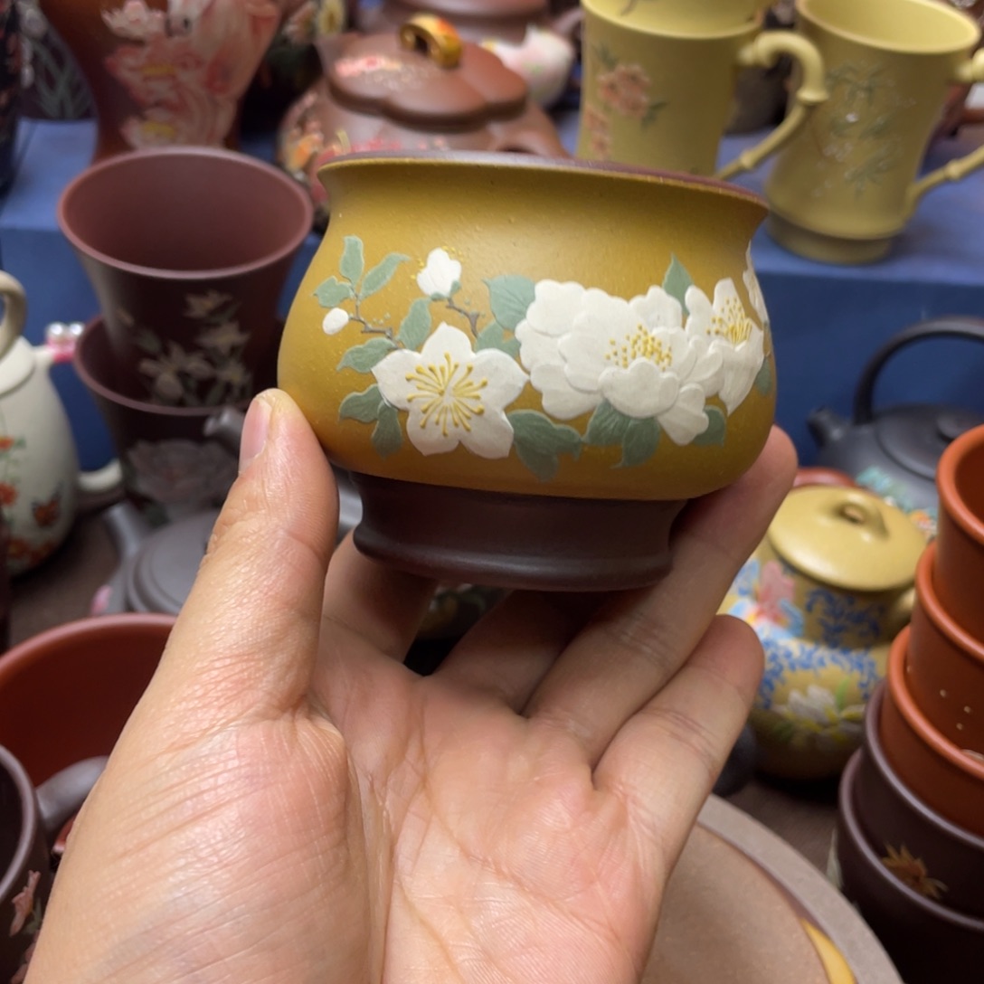 红泥茶杯紫砂主人杯150cc