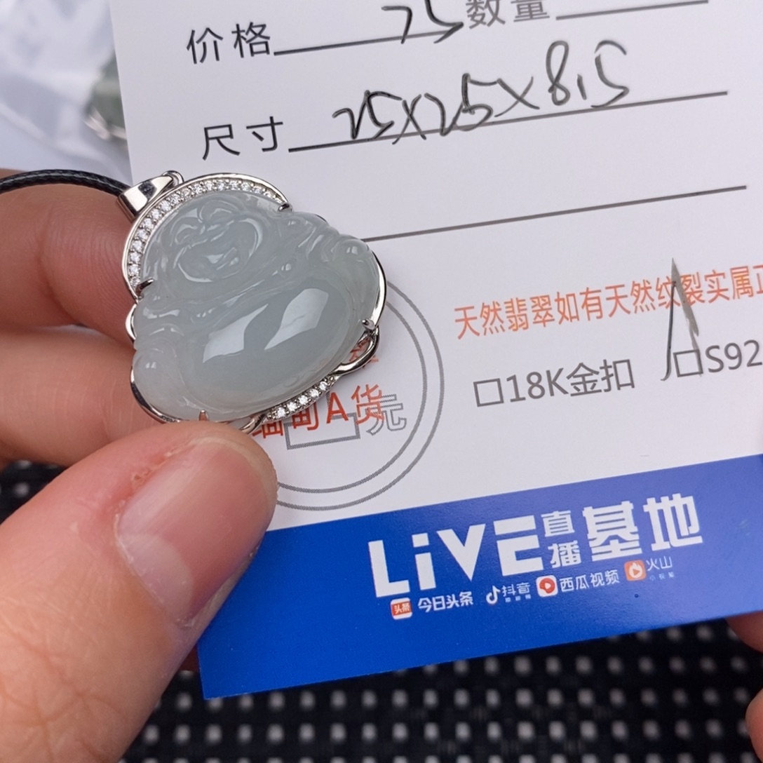 翡翠银S925镶嵌颈饰