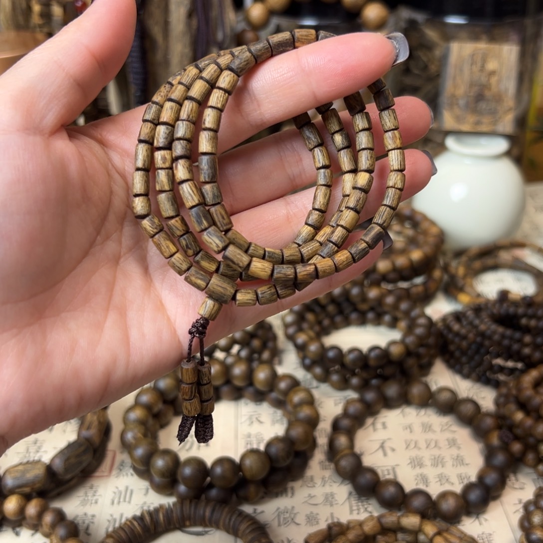 沉香碎屑沉香桶珠多圈10克