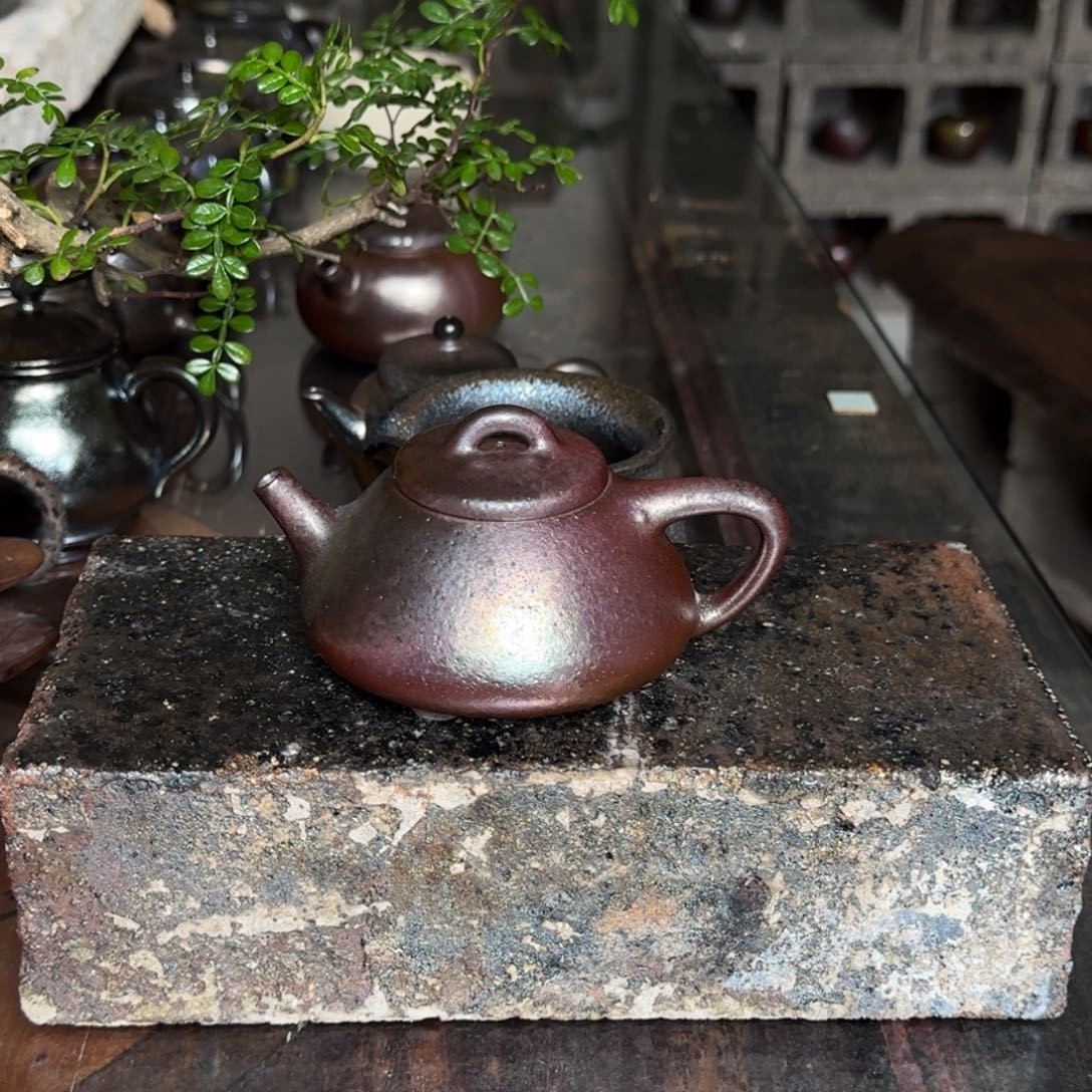 薄***糖建水紫陶柴烧茶具