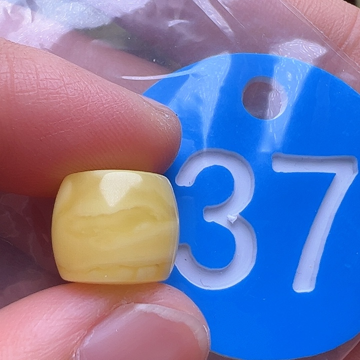 蜜蜡裸石未镶嵌花粉12m m