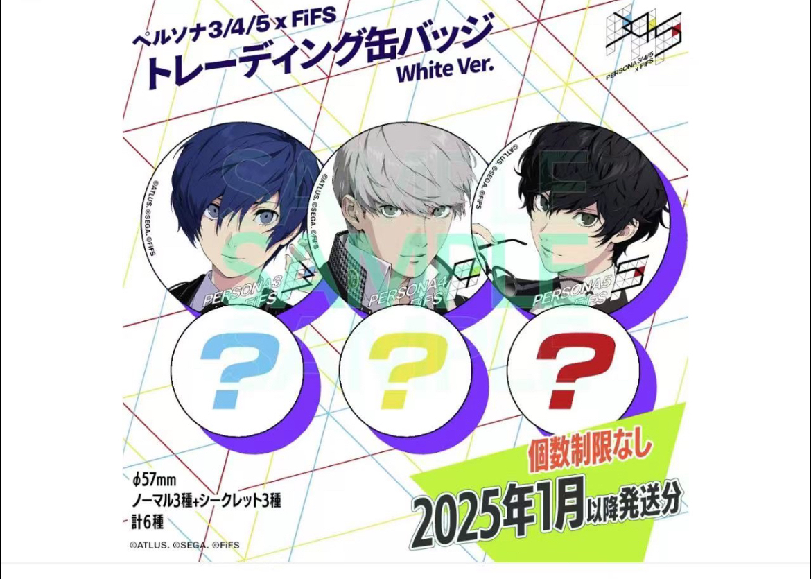 【女神异闻录】拍立得/伊势丹联动/p3吧唧/p5立牌·盲盒代拆
