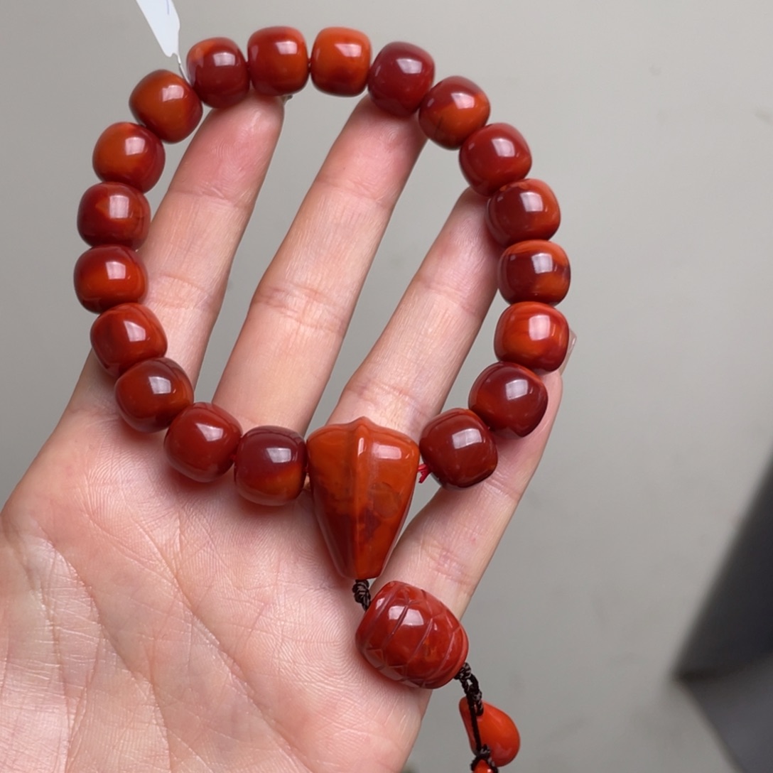 南红玛瑙手链未镶嵌