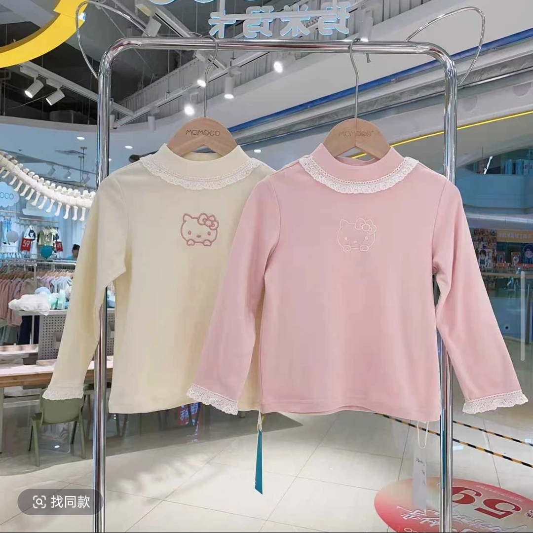 MOMOCO【德绒加厚】女童秋冬儿童日常简约百搭打底衫77830239022