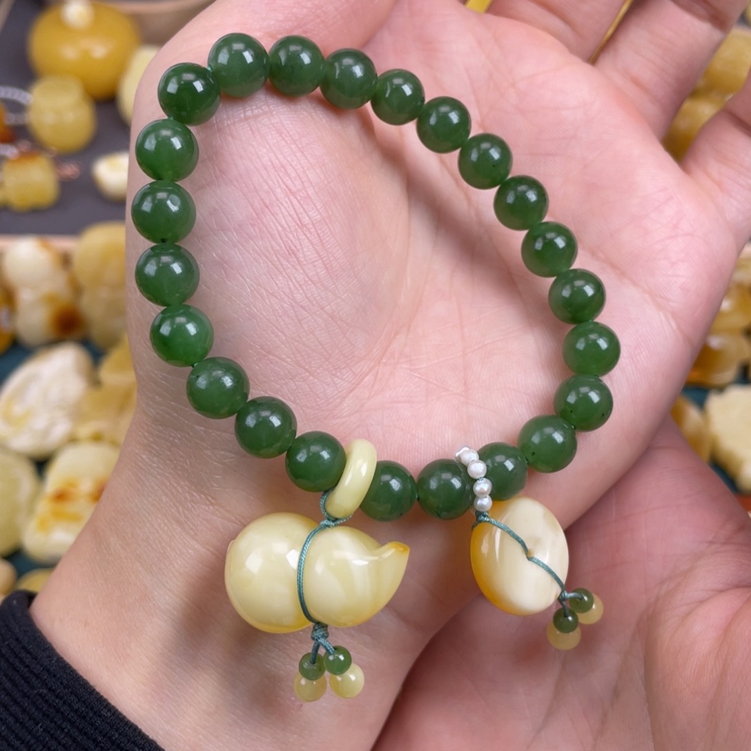 琥珀裸石未镶嵌蜜蜡