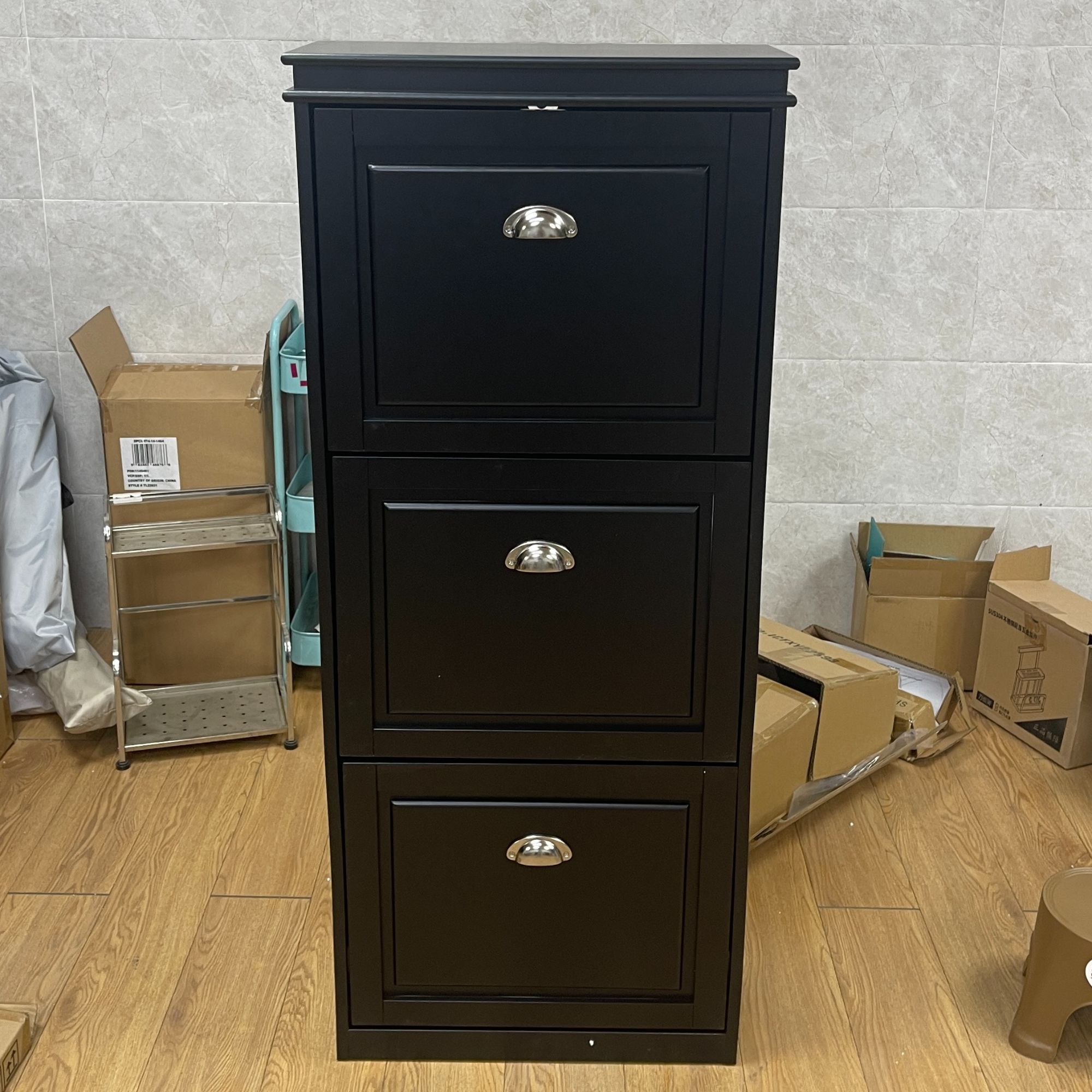 欧式落地复古家用鞋柜鞋架（53*24*126）