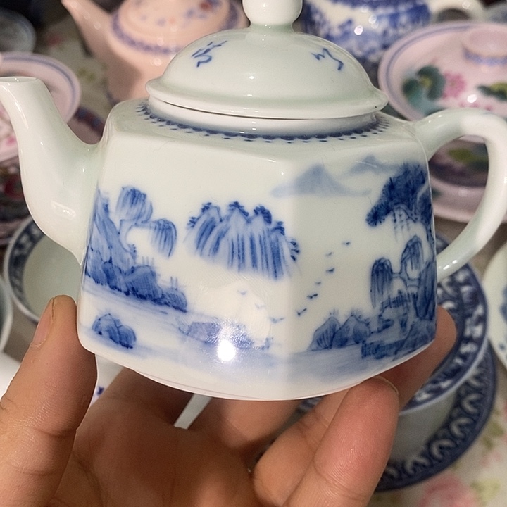 y***。陶摆件景德镇陶瓷主人杯23344