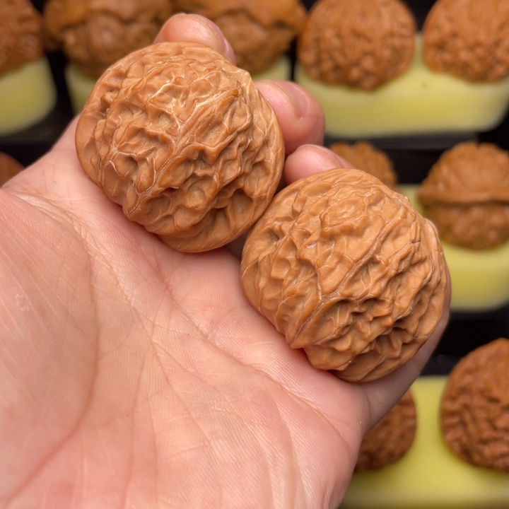 文玩核桃把件38磨盘