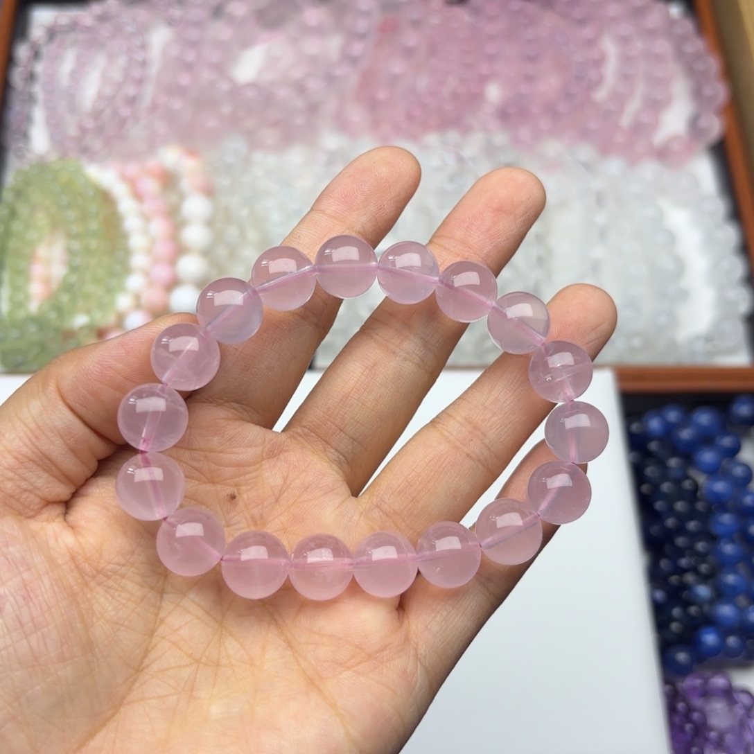 海蓝宝石手链未镶嵌泡**?11mm 马粉 拍十单一条
