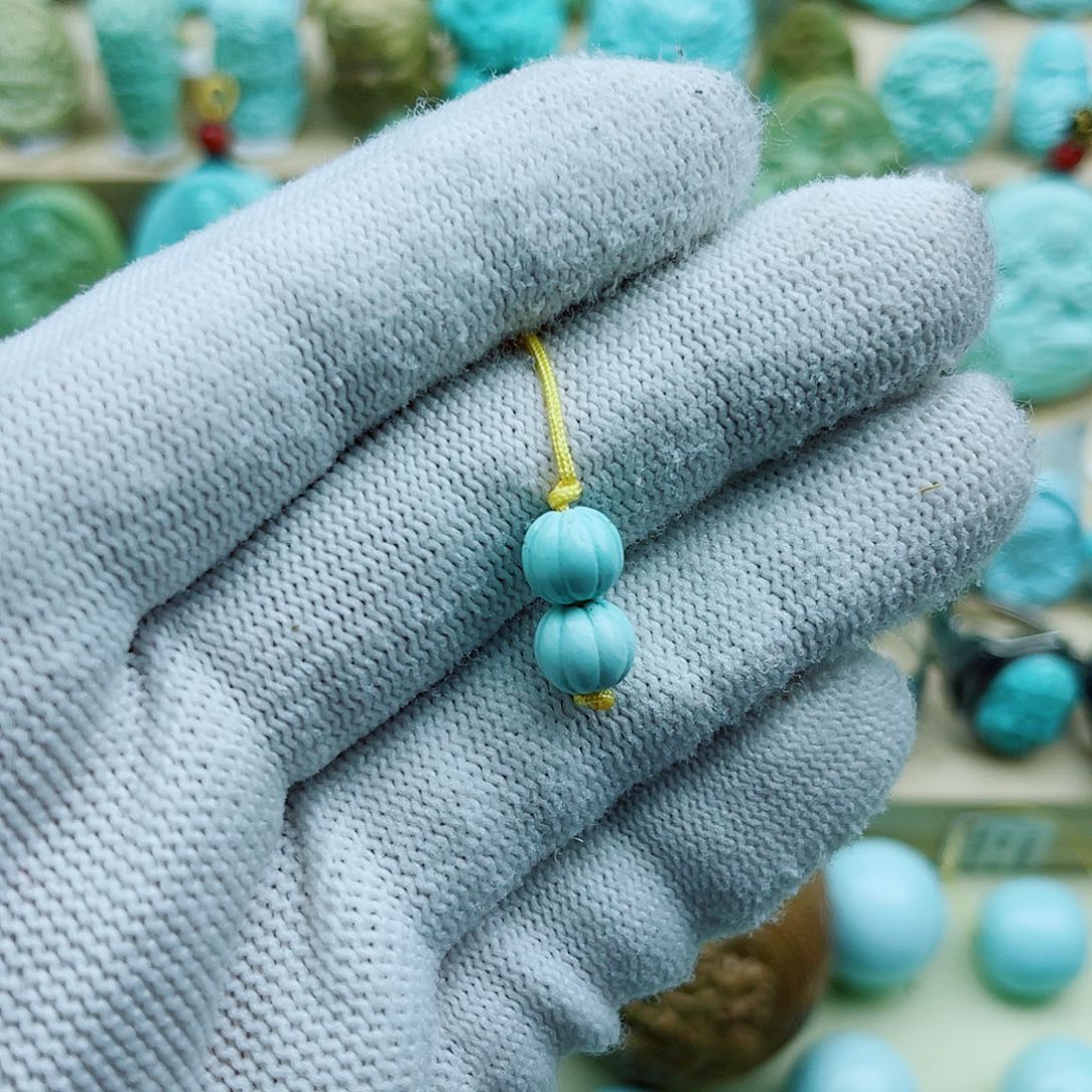 绿松石未镶嵌珠宝奇石7mm