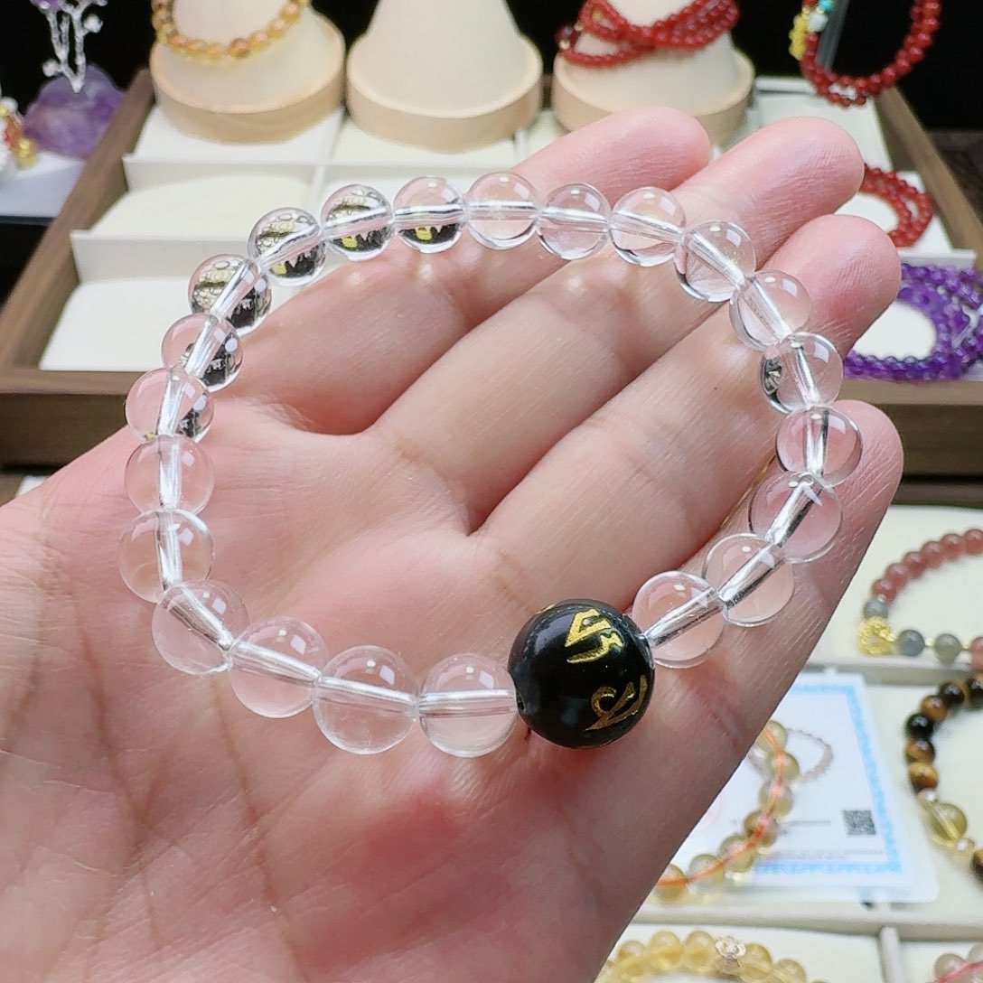 水晶手链未镶嵌白水晶