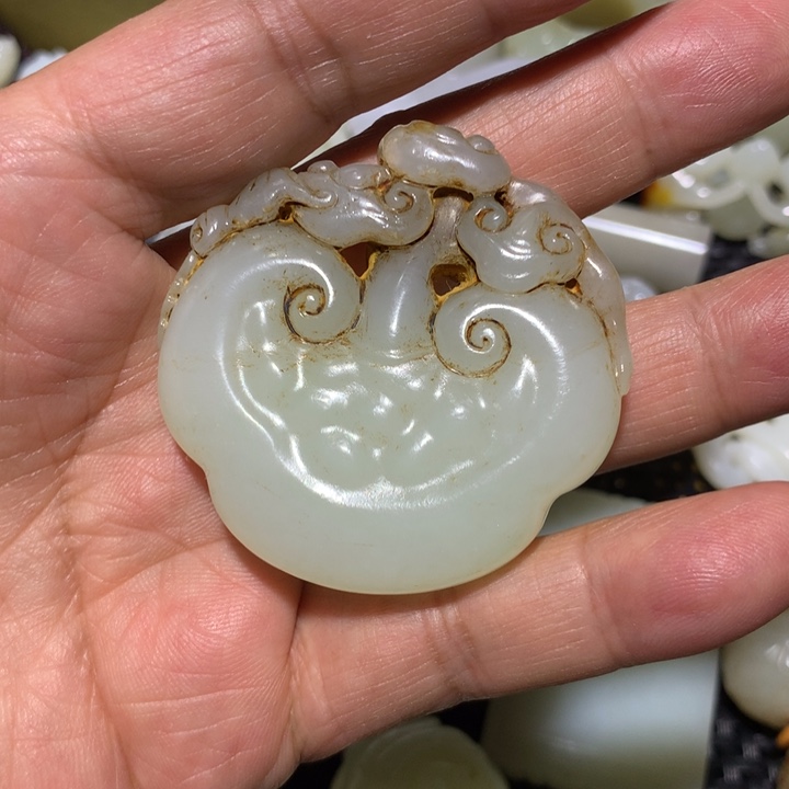 和田玉（白玉）颈饰未镶嵌白*