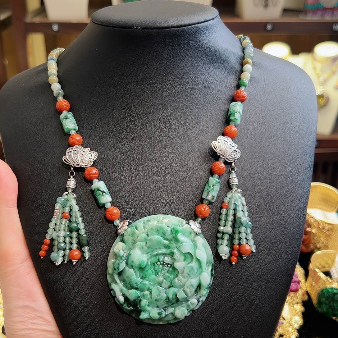 翡翠项链未镶嵌项链