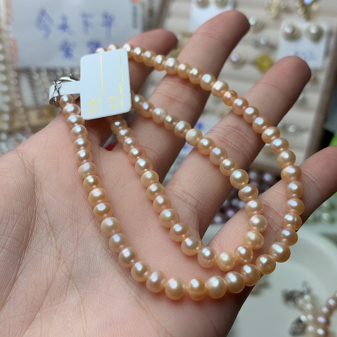 淡水珍珠5-6未镶嵌x26项链