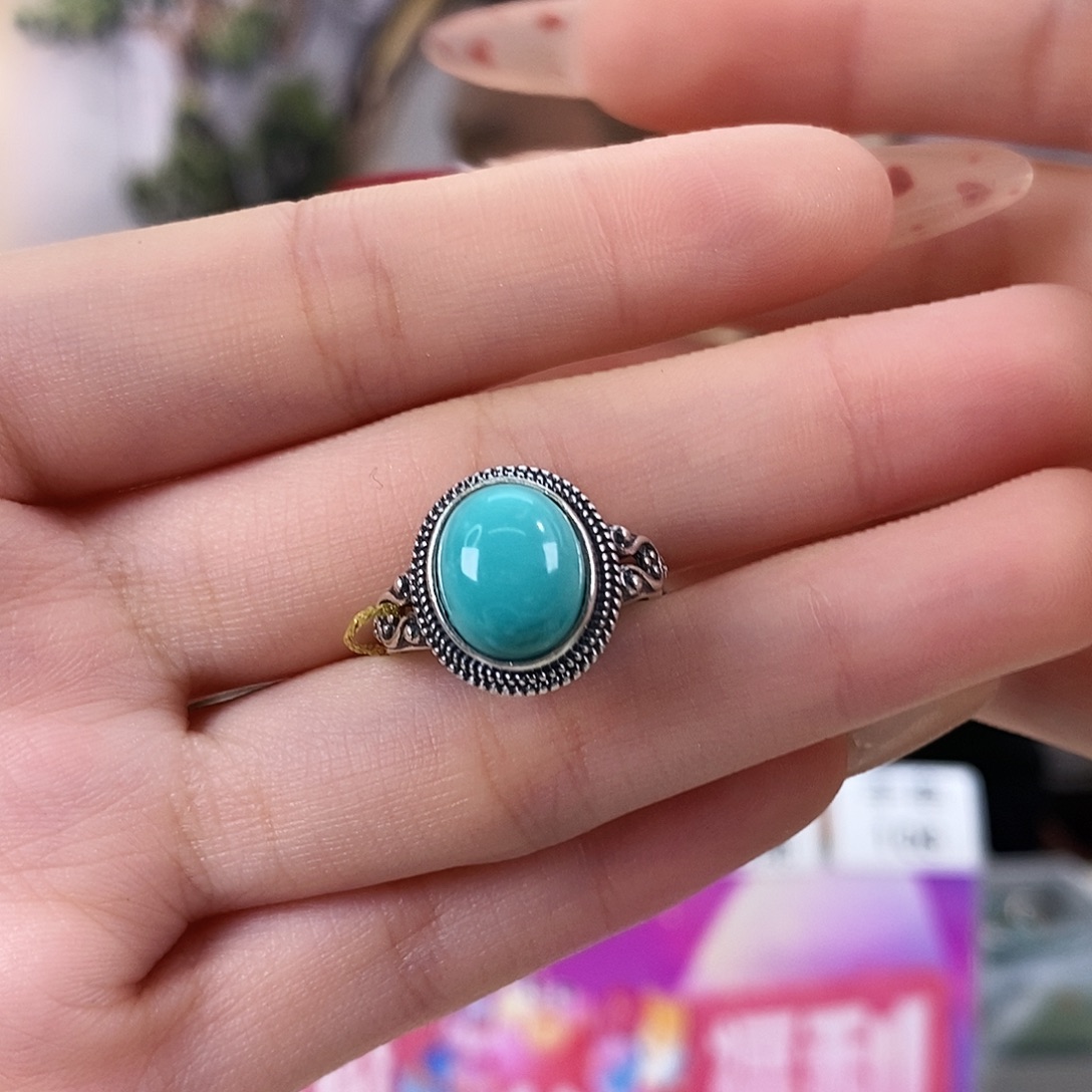 绿松石银S925镶嵌珠宝奇石