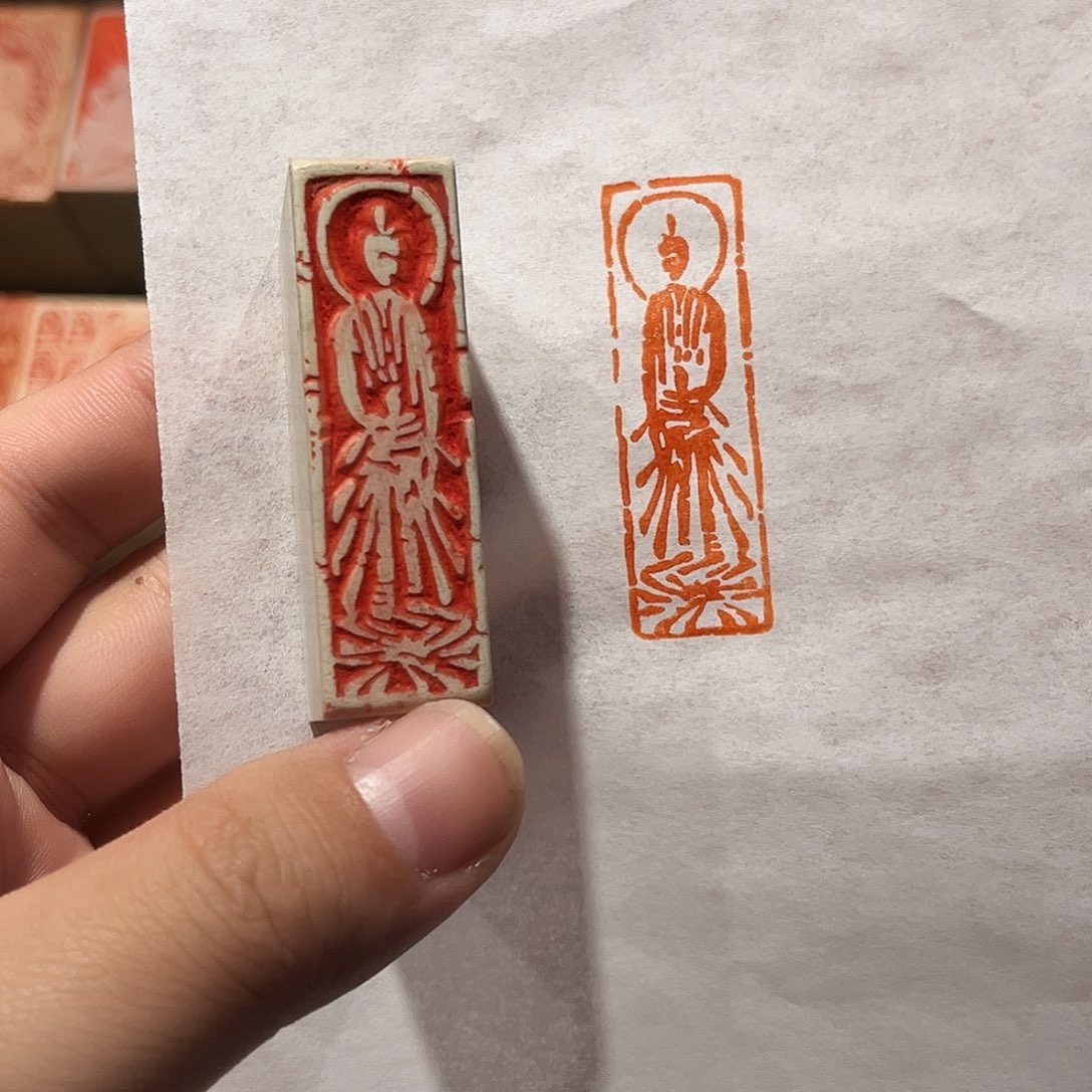 印石昌化石佛造像印