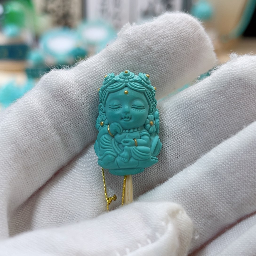 绿松石珠宝奇石未镶嵌