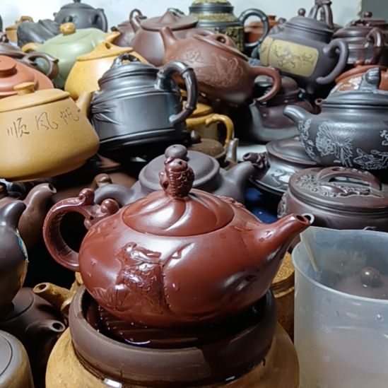 茶壶紫砂宜兴原矿大红袍柴泥柴烧手工300cc紫砂壶