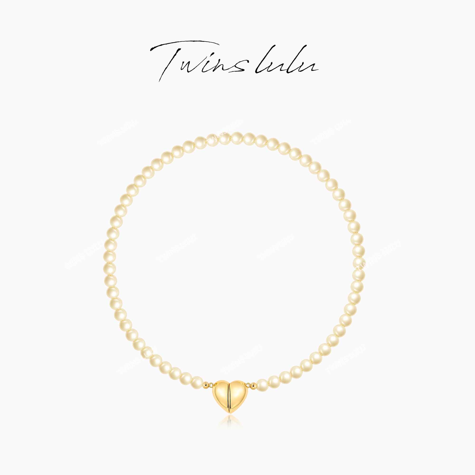TWINS LULU 618 百搭经典简约气质时尚珠珠爱心项链TSJ9905