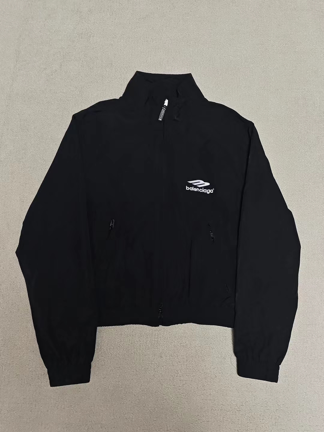 99新 Balenciaga/巴黎世家 38码 23SS刺绣3Bsports运动夹克外套