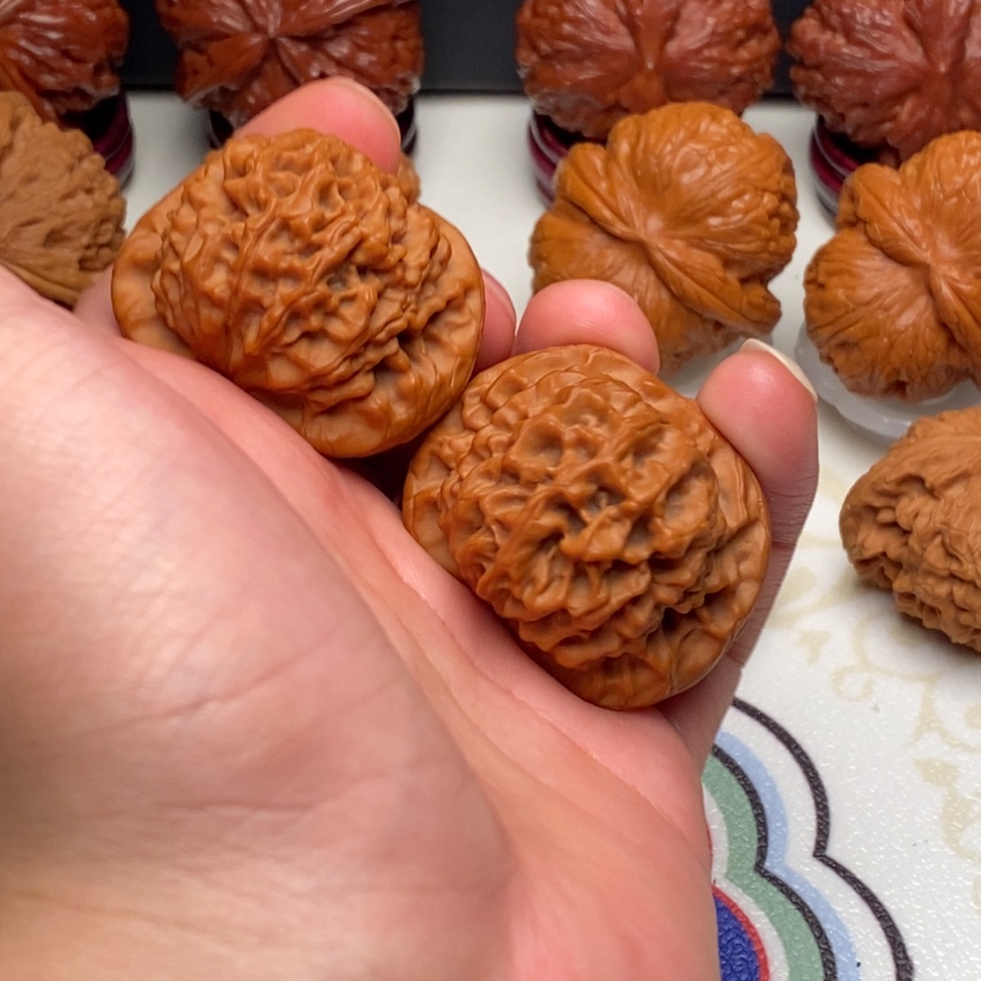 浮***梦文玩核桃把件秦闷