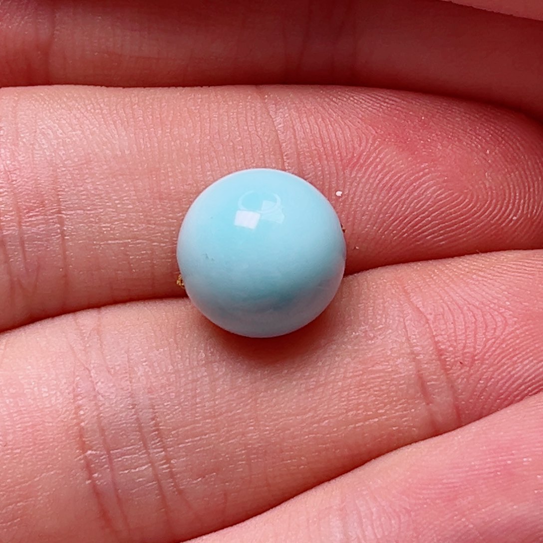 绿松石未镶嵌圆珠11+