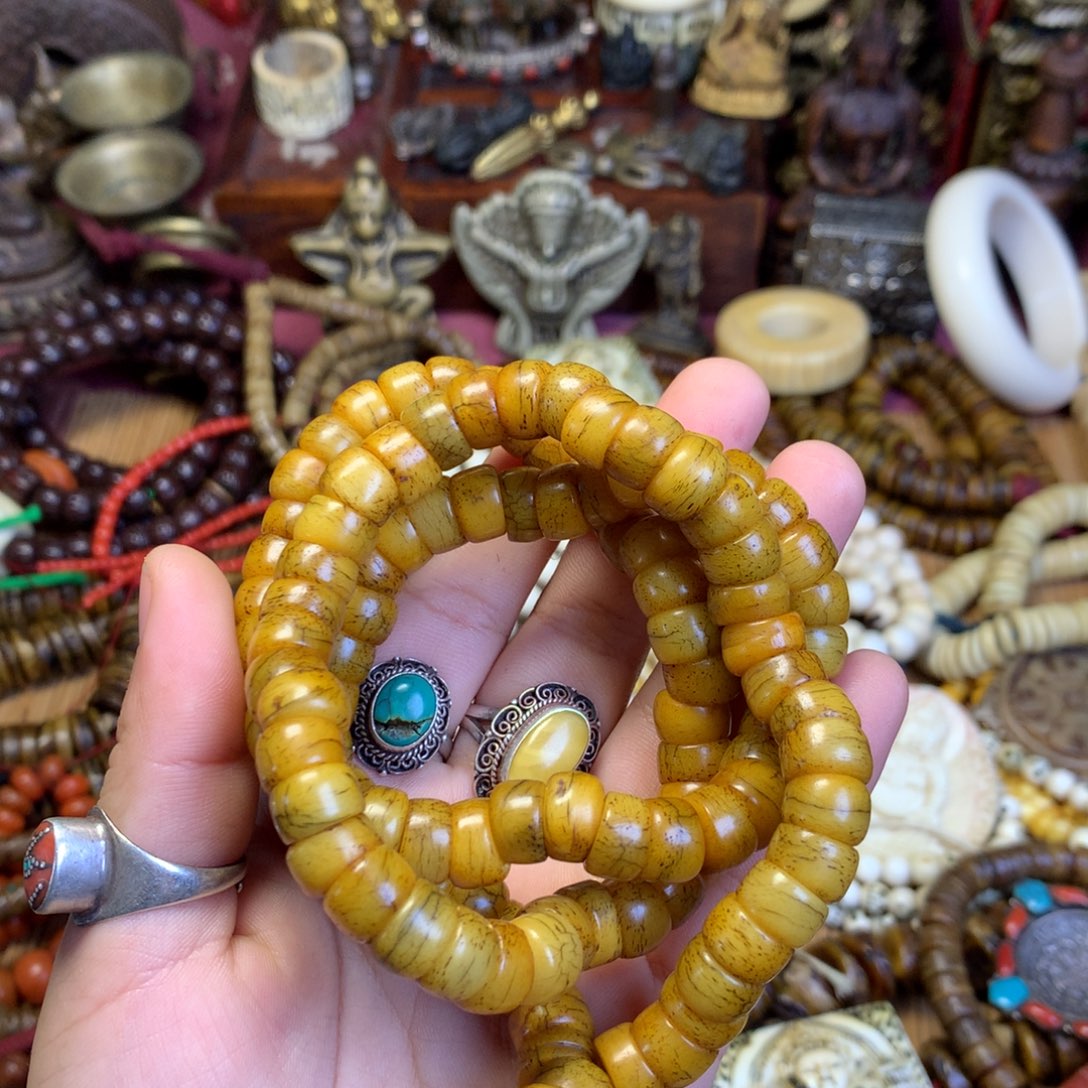 星月菩提吊坠藏传喜马拉雅艺术品