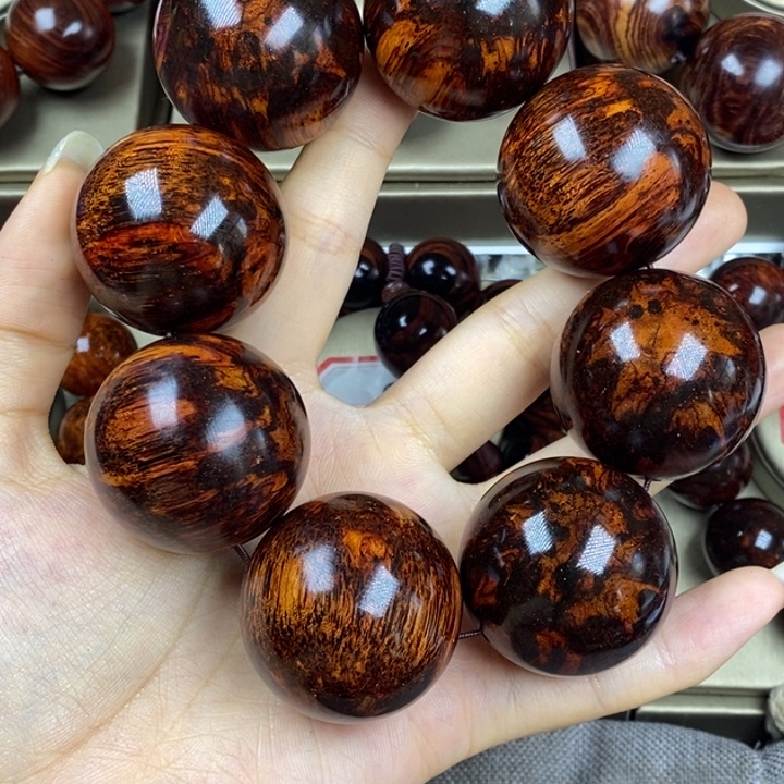 9***9黄花梨/降香黄檀3.5尺寸两串