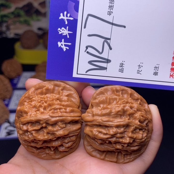 吊坠文玩核桃W317链接 四座楼44尺