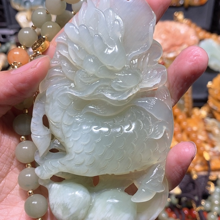 岫玉毛衣链未镶嵌