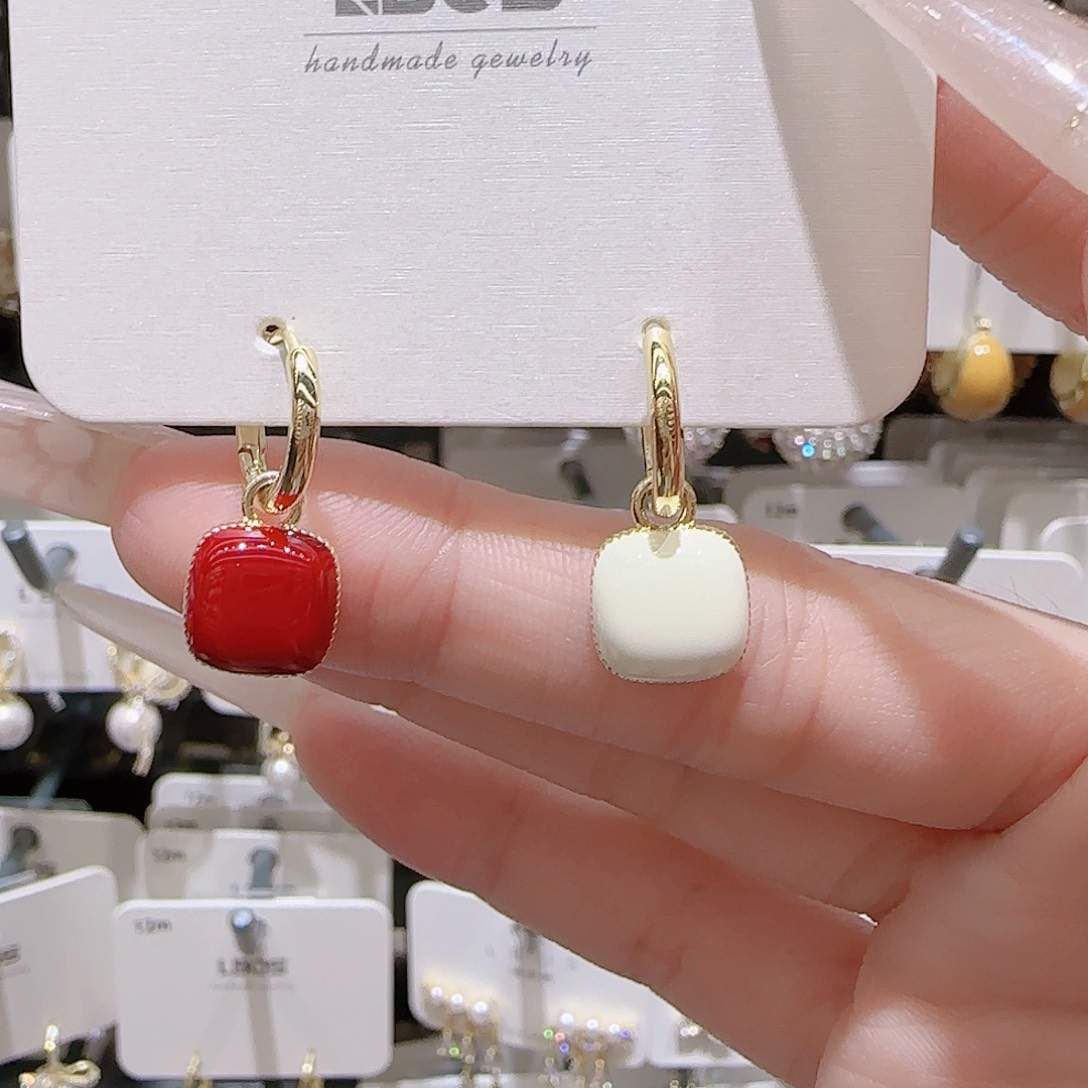 锆石铜合金925银耳环