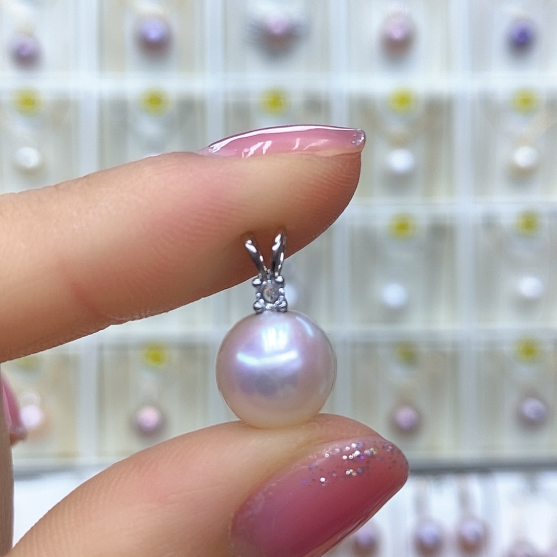 未镶嵌淡水珍珠吊坠(赠链)