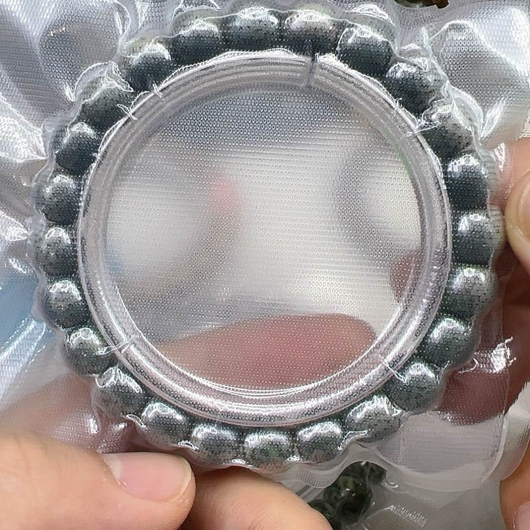 星月菩提手串30传说变态绿石玉星月菩提10×9