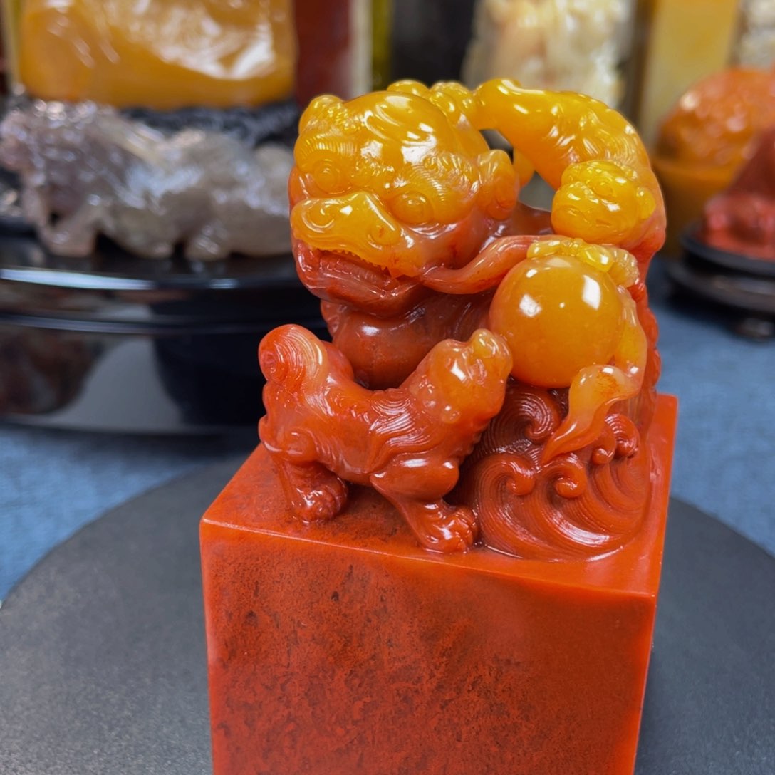 寿山石印石静*?寿山石雕刻