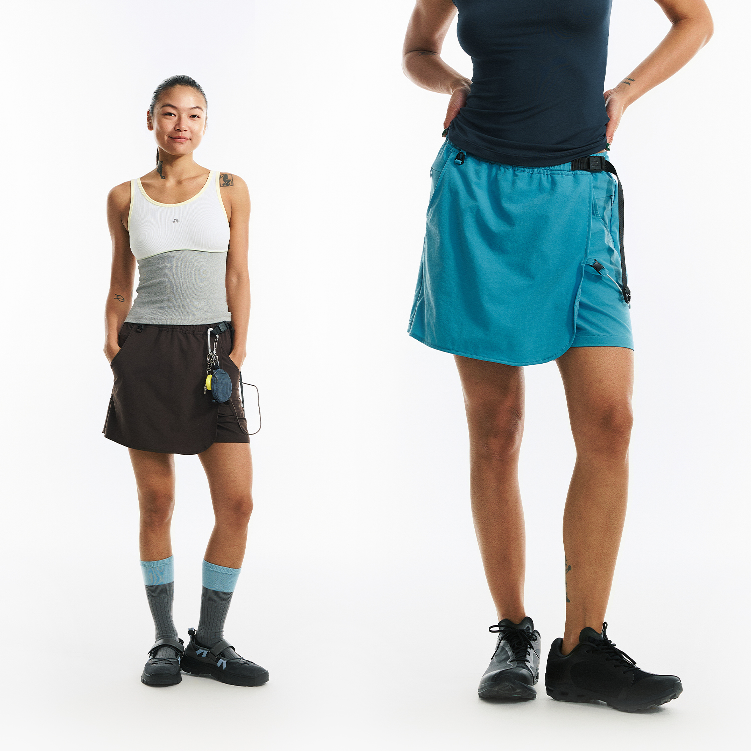 NORYBRAND 女生系列户外休闲半身裙裤 简约百搭运动工装显瘦短裤