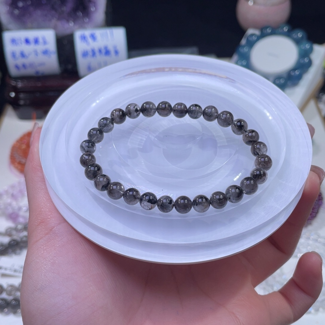 未镶嵌手链水晶黑武士闪灵钻6+   