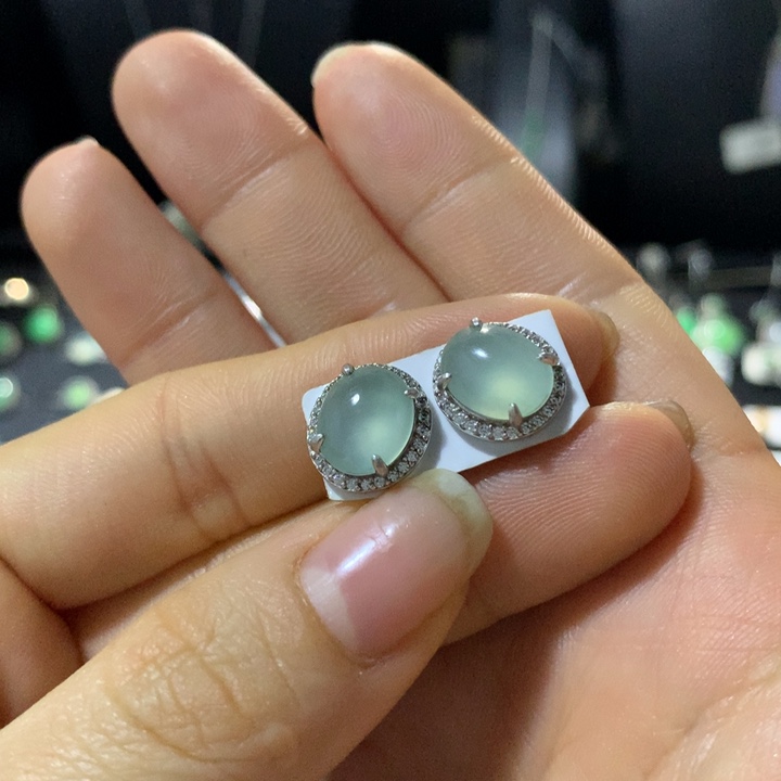 翡翠银S925镶嵌戒指