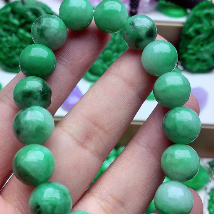 翡翠未镶嵌手链手串