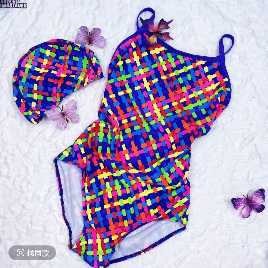 【菜篮子】三角大包臀连体专业竞速泳衣