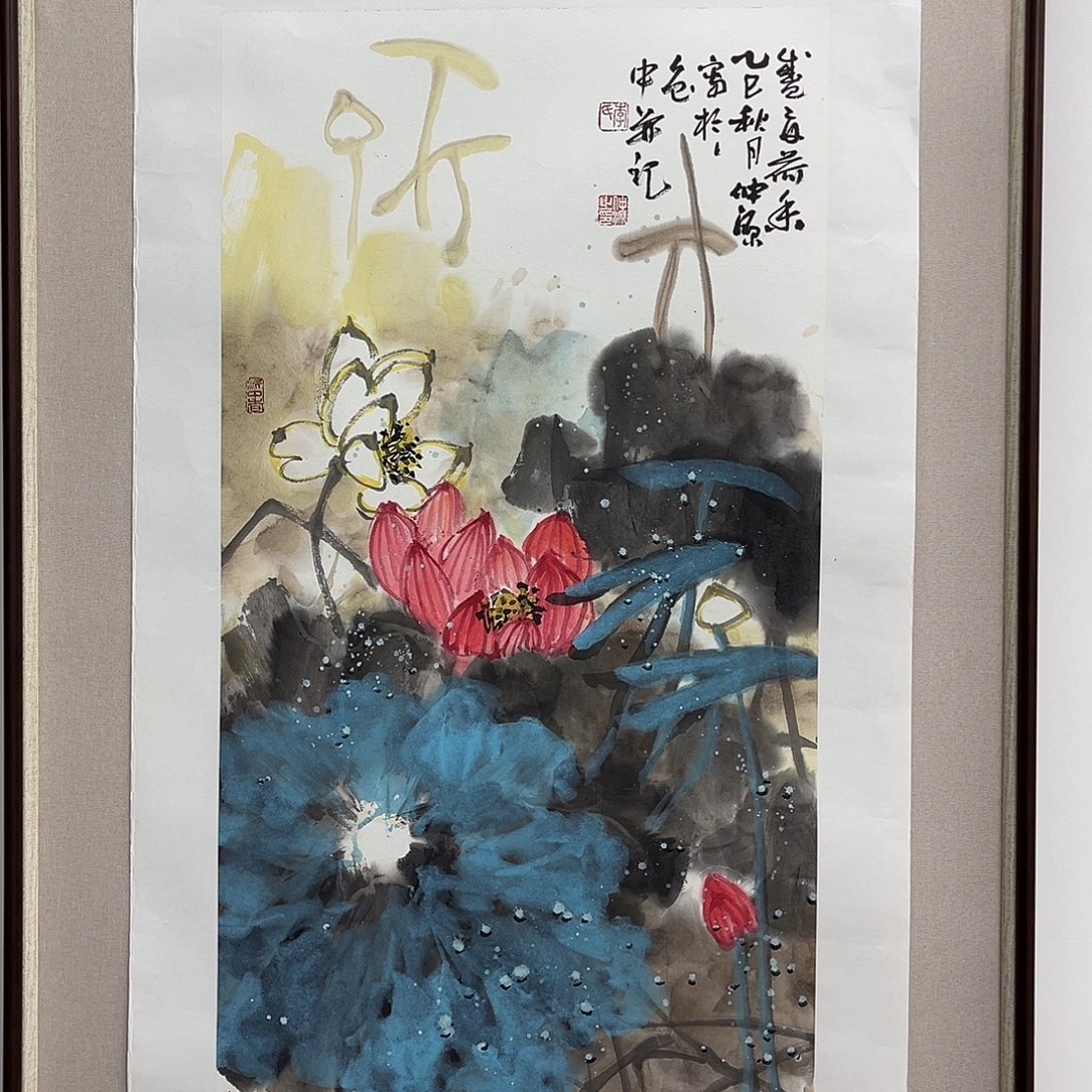 国画艺术家真人手绘