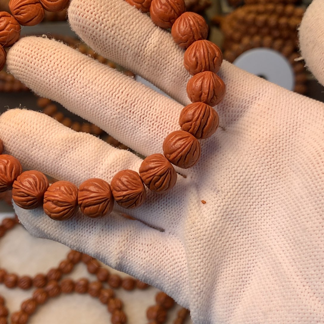 桃核手串秦岭龙纹