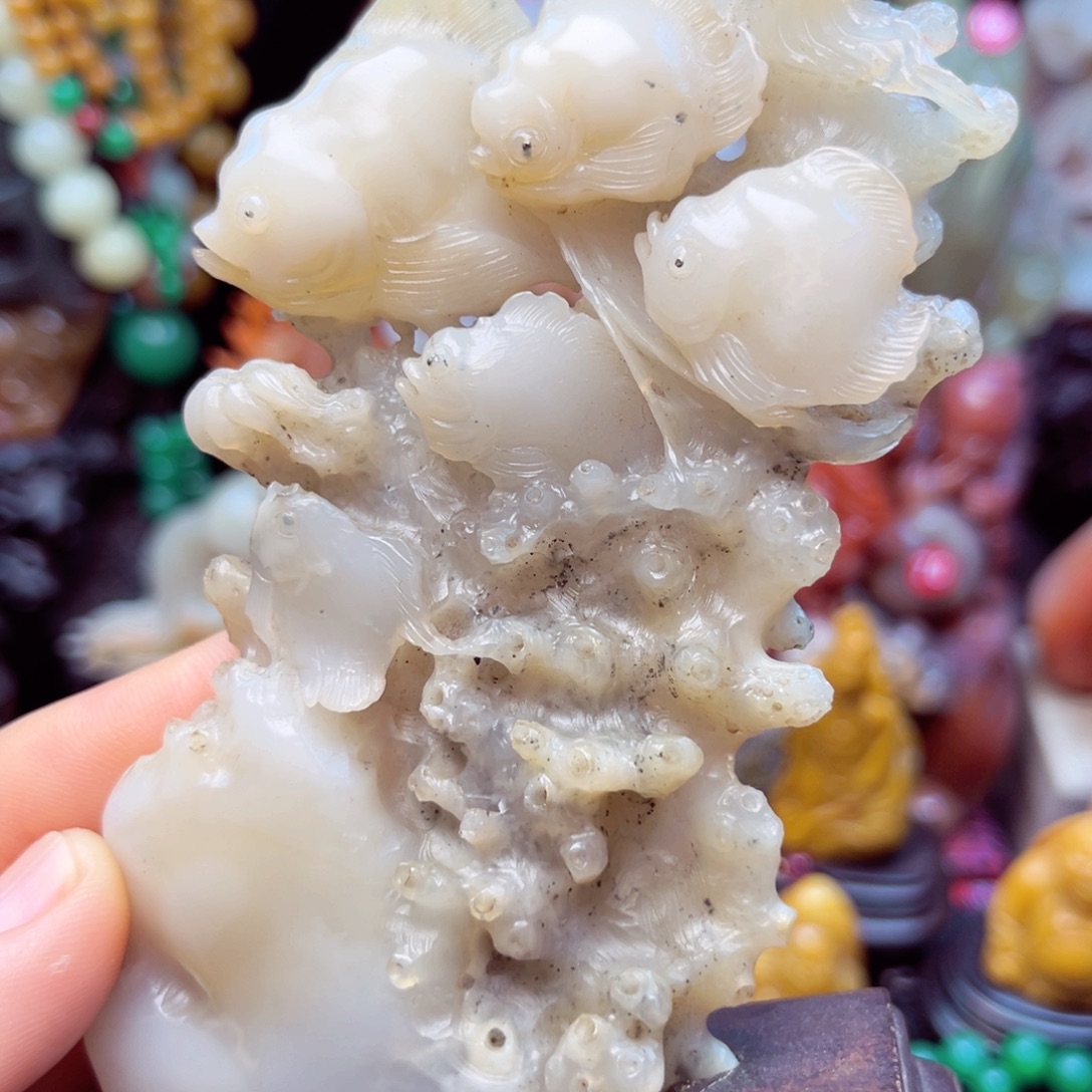 寿山石海底世界摆件