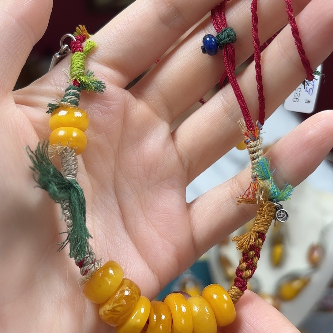 蜜蜡颈饰未镶嵌项链