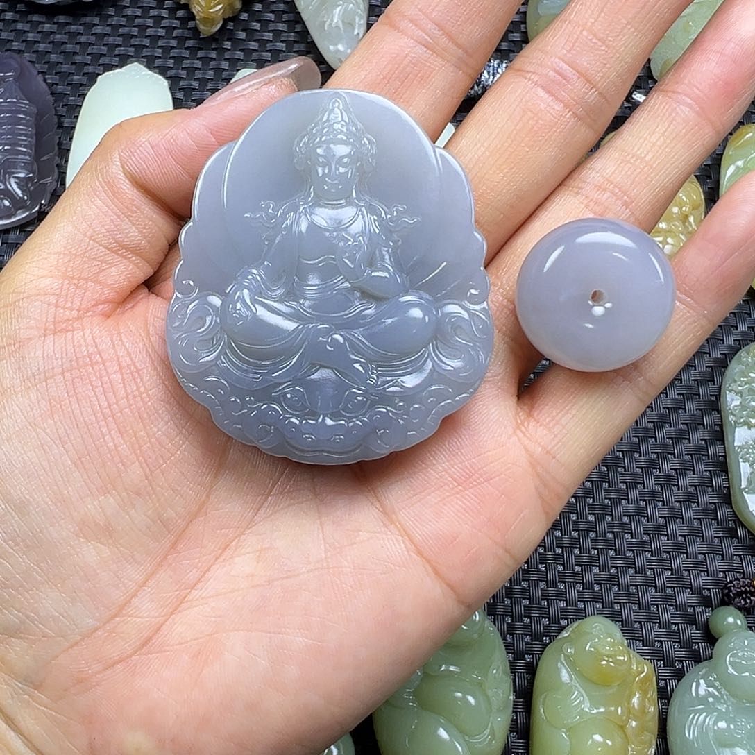 a***使和田玉未镶嵌吊坠(不含链)买断价，不退不换