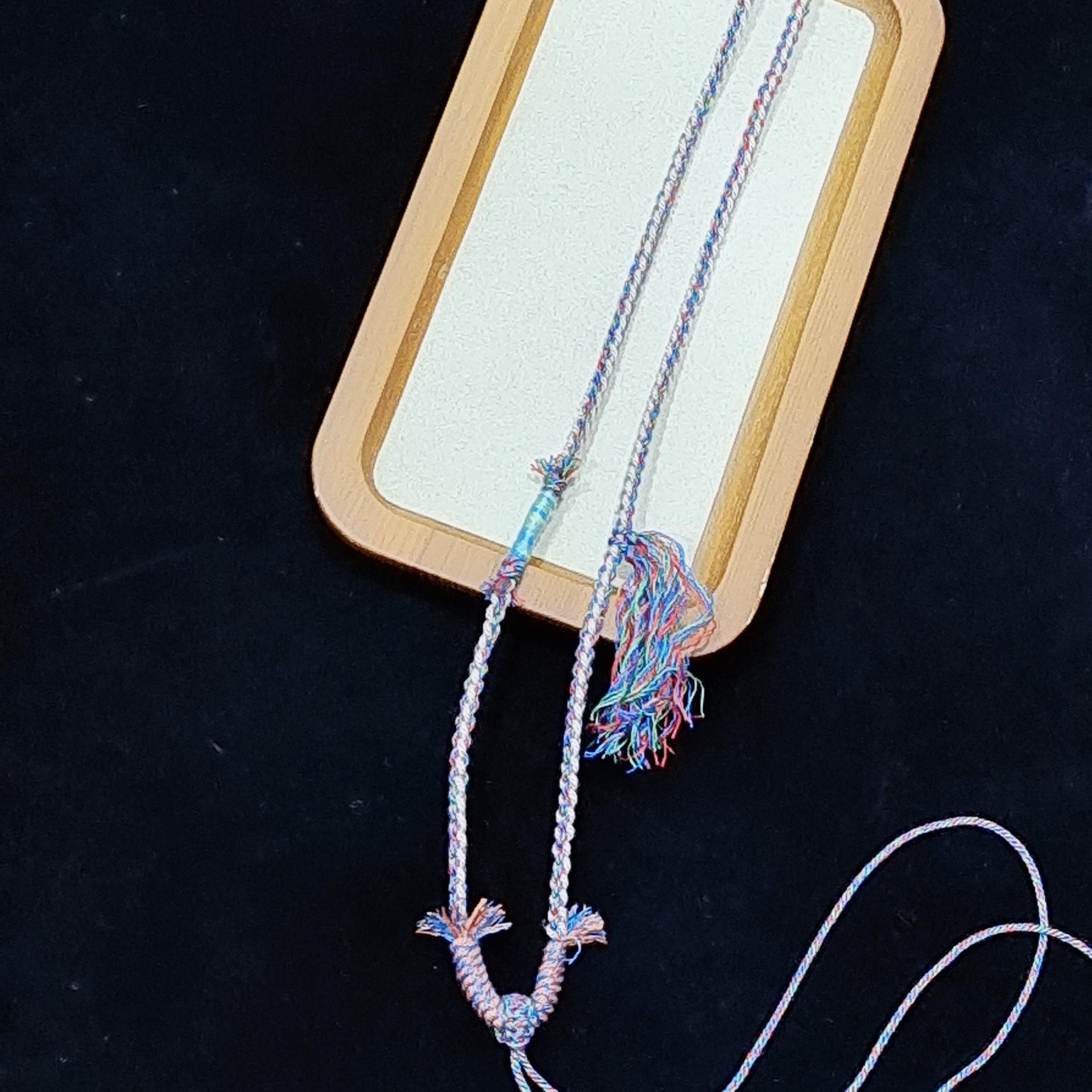 复古棉线手工编织项链绳