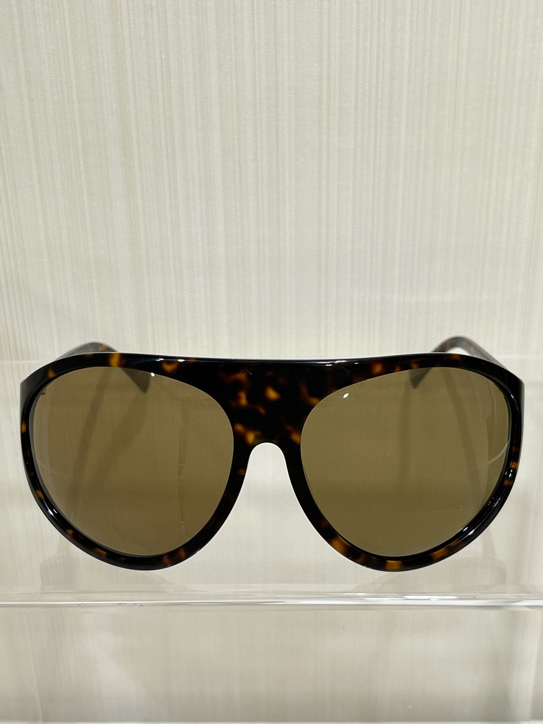 时尚板材太阳镜网红百搭潮流防紫外线墨镜遮阳复古茶色圆形豹纹